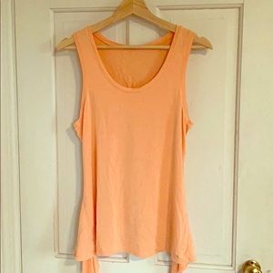 Fabletics Peach / Orange Tie Tank